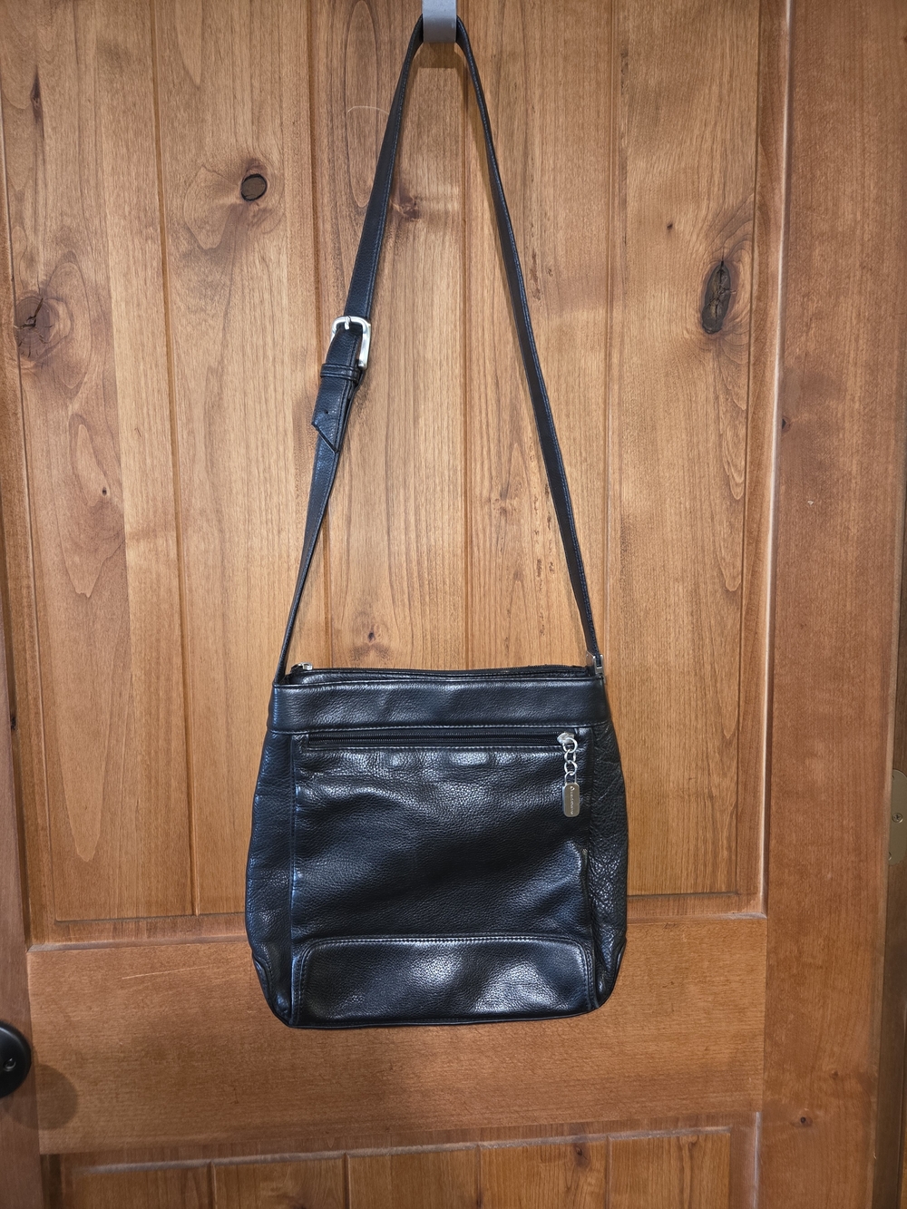 Liz Claiborne Black Leather Crossbody Bag